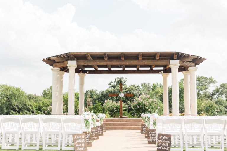 McKinney Tuscany Hall Dallas Texas Wedding Venue ceremony pavillion