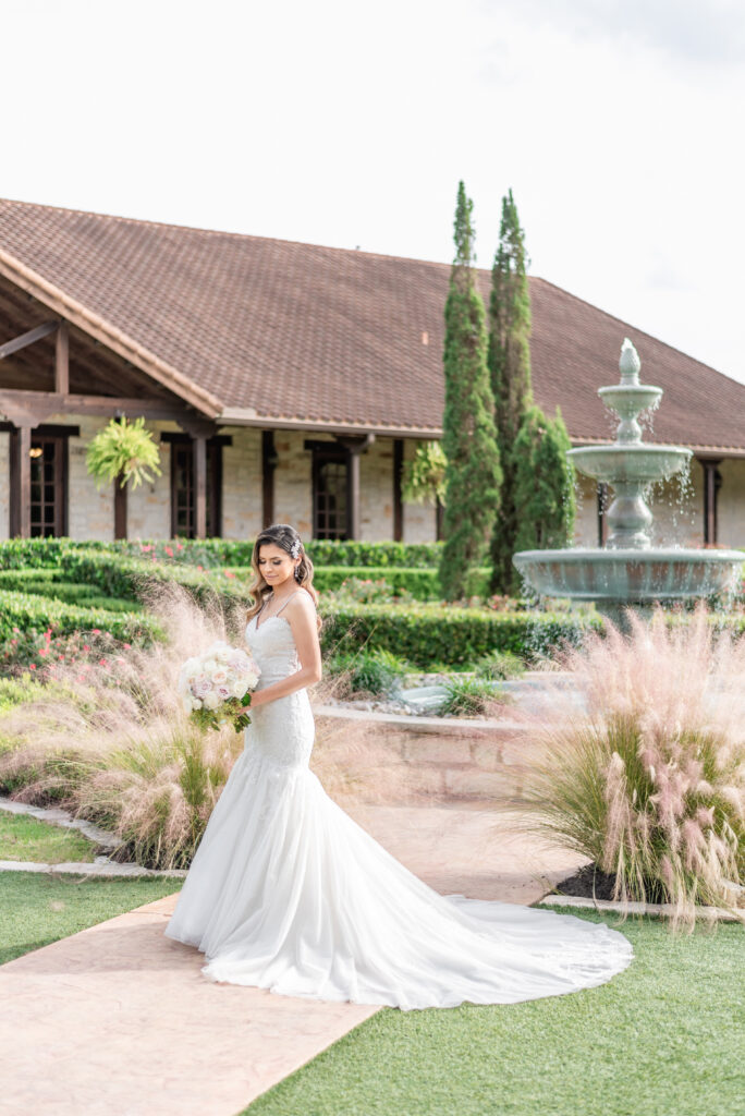 Katy Tuscany Hall Wedding Venue Houston Texas Bridal Portrait