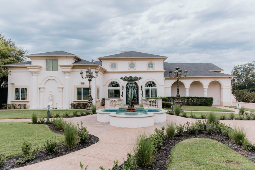 The Springs in Arlington Dallas Fort Worth New Chateau City Wedding Venue Reception Hall European Villa Indoor Outdoor DFW Center