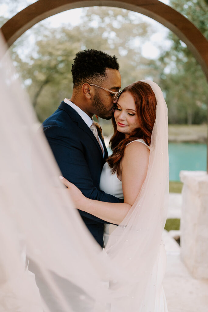 The Springs in Katy by Brandi Simone Photography Couple Water Outdoor Wedding