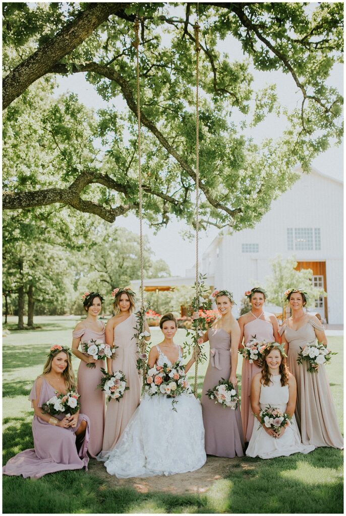 The White Sparrow White Modern Barn in Dallas DFW Wedding Party by The Springs Event Venues