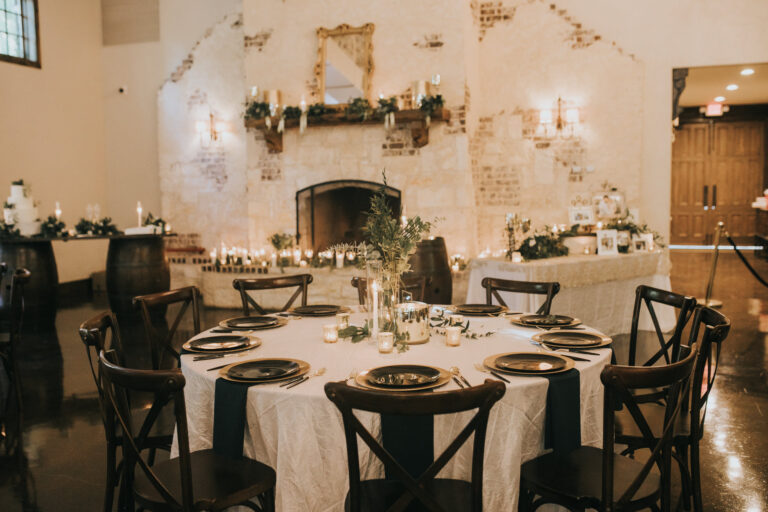The Springs in Waxahachie Tuscan Venue Dallas Wedding Venue Fireplace